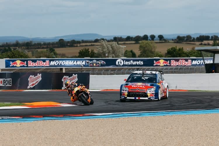 Dani Pedrosa und Luc Alphand