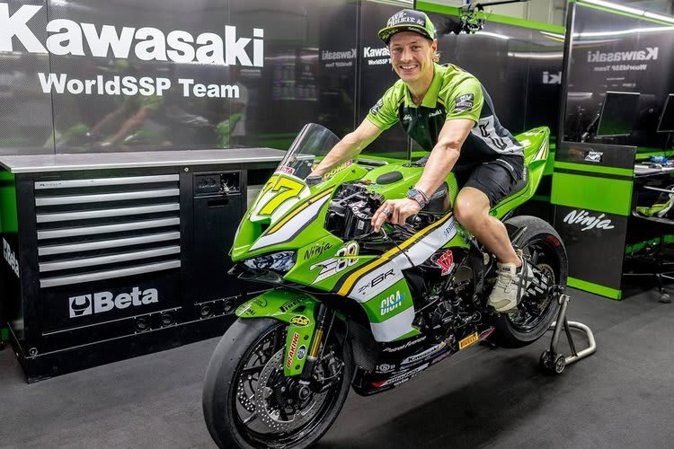 Dominique Aegerter hatte bisher nur eine Sitzprobe auf der Kawasaki ZX-6R