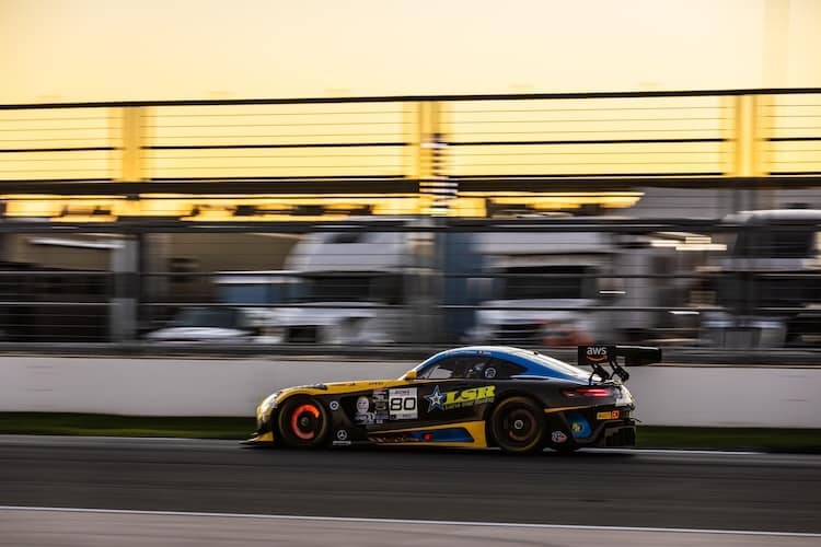 Jules Gounon fuhr im Lone Star Racing Mercedes-AMG GT3 die schnellste Trainingsrunde