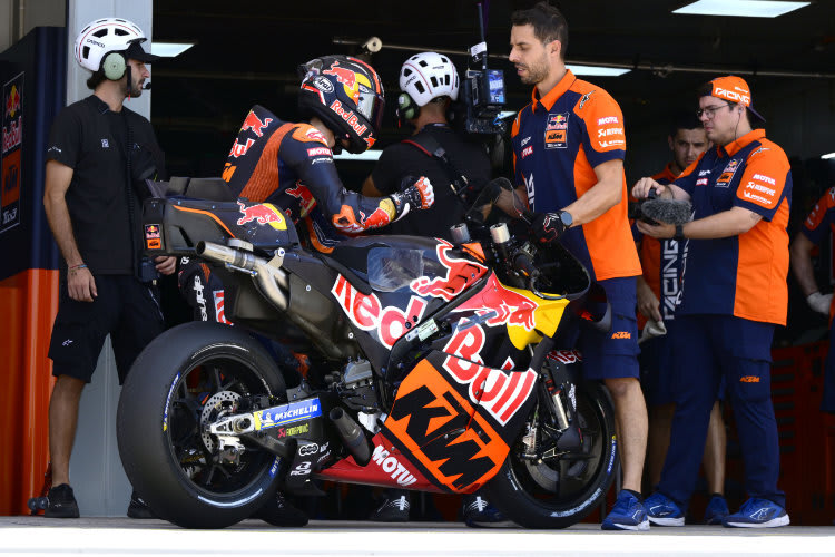Nach dem Qualifying stieg Maverick Vinales nicht mehr auf seine KTM