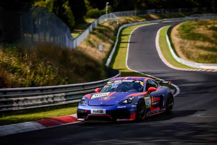 Max Verstappen im Lionspeed GP Porsche Cayman 718 GT4 Clubsport