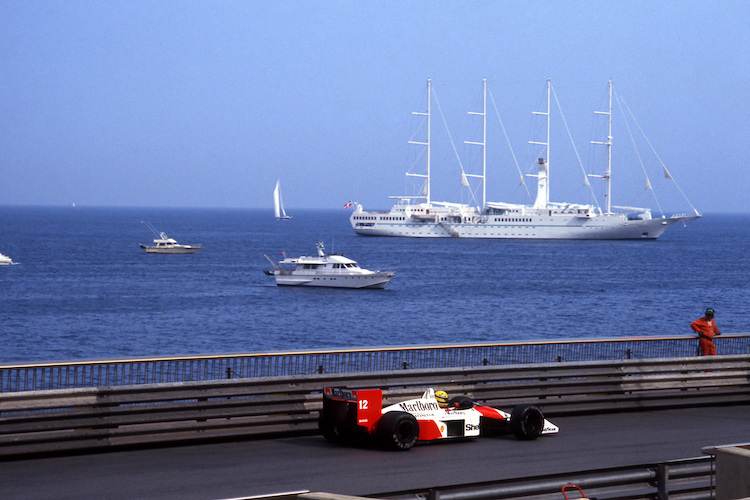 Ayrton Senna in Monaco 1988