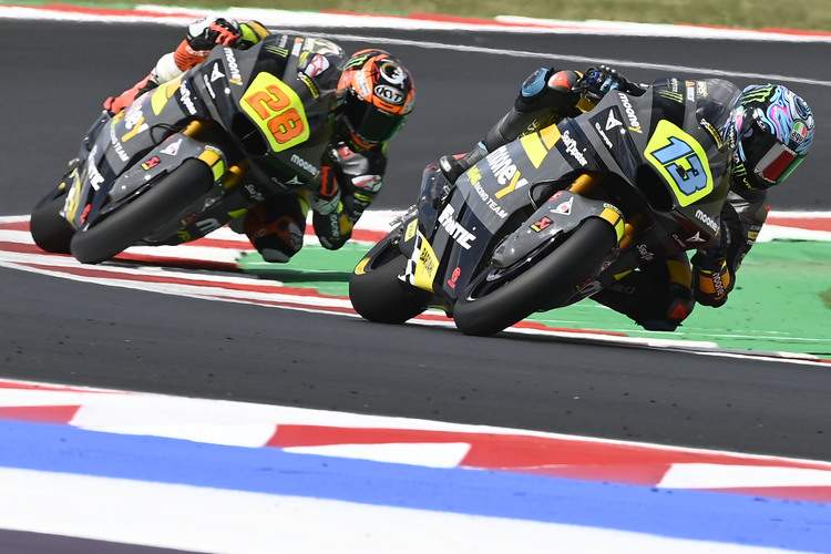 Celestino Vietti vor dem überraschen starken Niccolò Antonelli