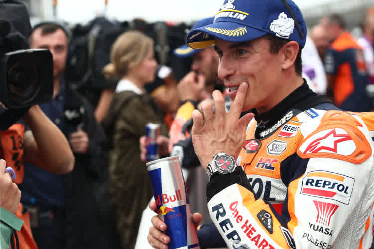 Ein gut gelaunter Pole-Setter: Marc Márquez