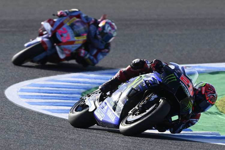 Fabio Quartararo in Motegi vor Enea Bastianini