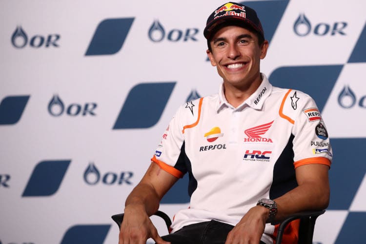 Ein bestens gelaunter Marc Márquez