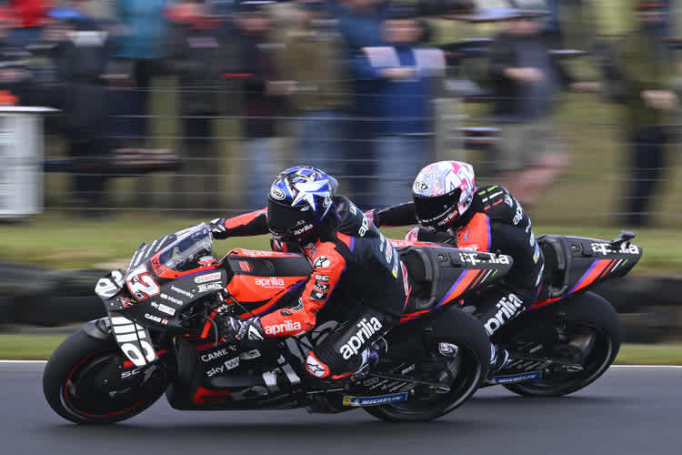 Maverick Viñales zog Aleix Espargaró am Samstag zu Platz 4