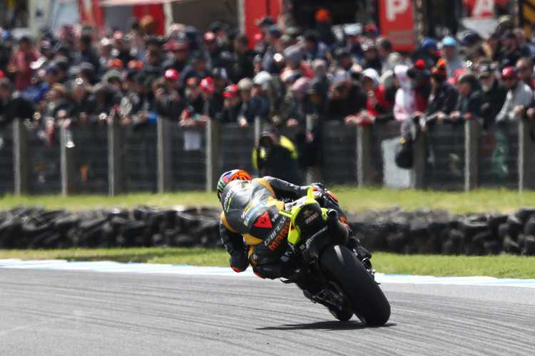 Es ging im Rennen darum, den Hinterreifen bestmöglich zu schonen