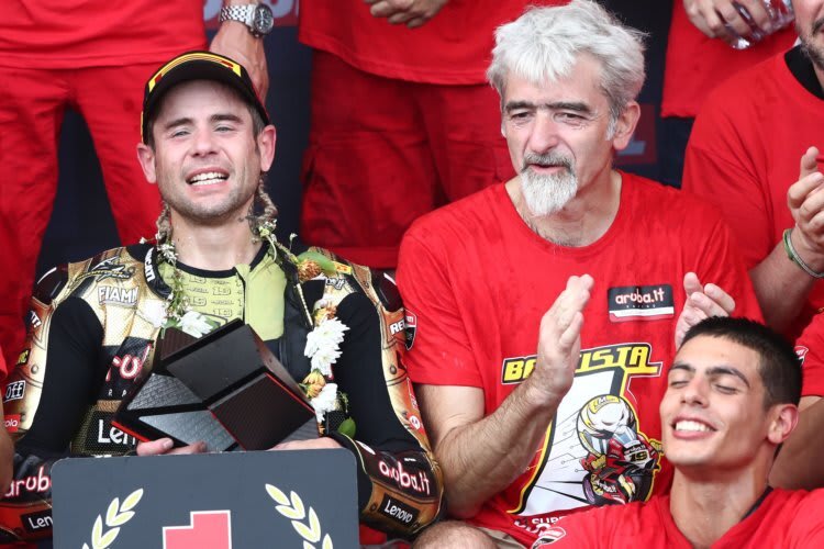 SBK-Weltmeister Alvaro Bautista und Gigi Dall'IGna