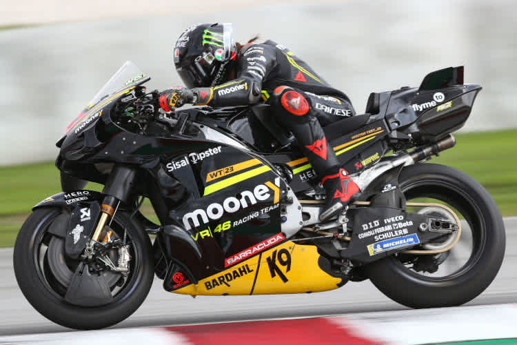 Im schwarzen Spezial-Look zur Bestzeit: Marco Bezzecchi