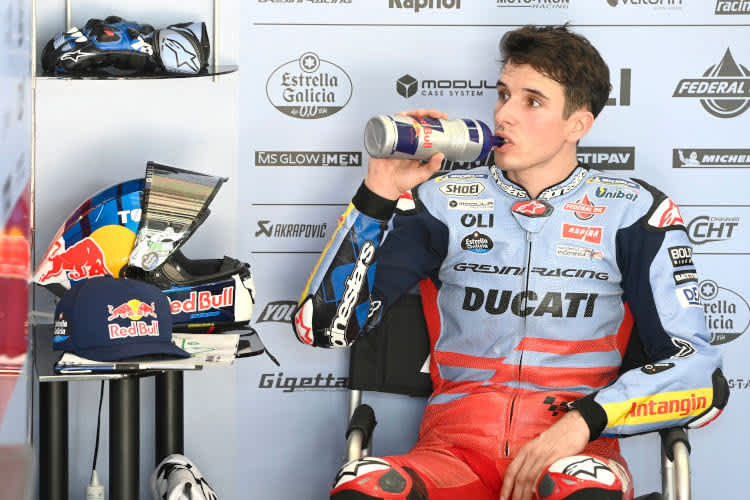 Alex Márquez in der Gresini-Ducati-Box