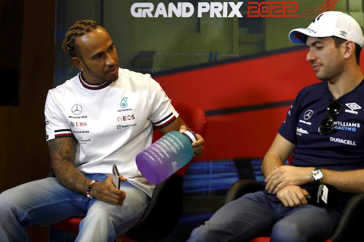 Lewis Hamilton und Nicholas Latifi