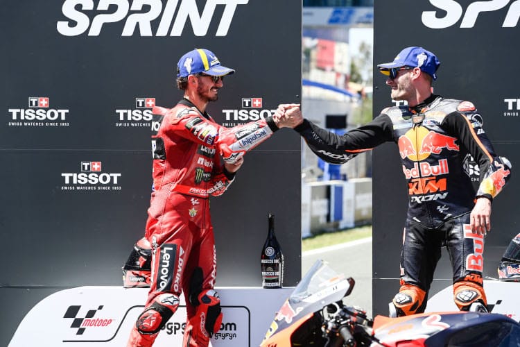 Pecco Bagnaia und Brad Binder