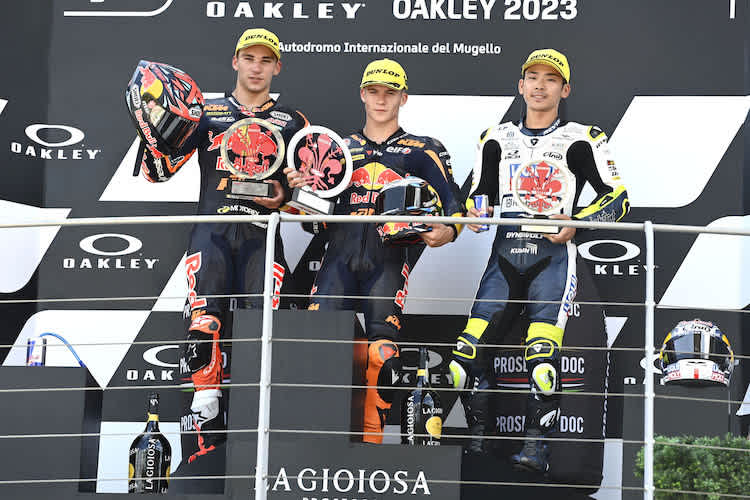 Der bislang erfolgreichte Moto3-Pilot 2023: Daniel Holgado (KTM)