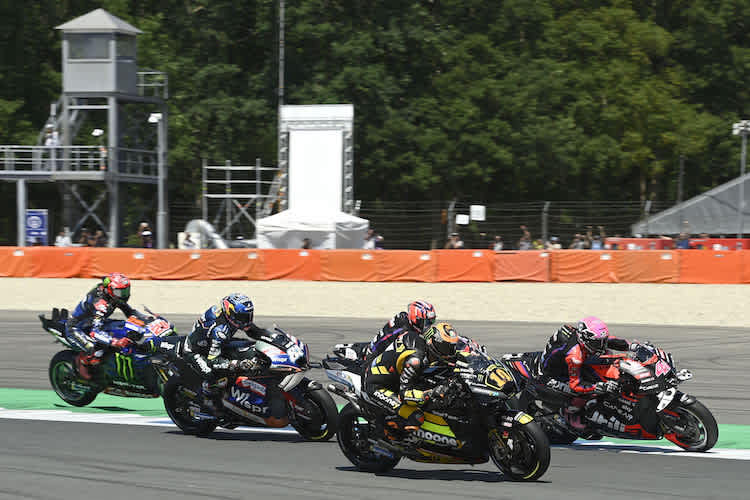 Für Luca Marini (Ducati) brachte das Rennen in Assen einige Rempeleien mit sich