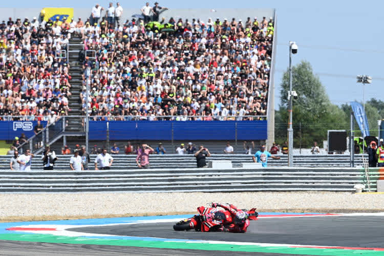 Die Dutch TT von Enea Bastianini endete in Kurve 5 frühzeitig