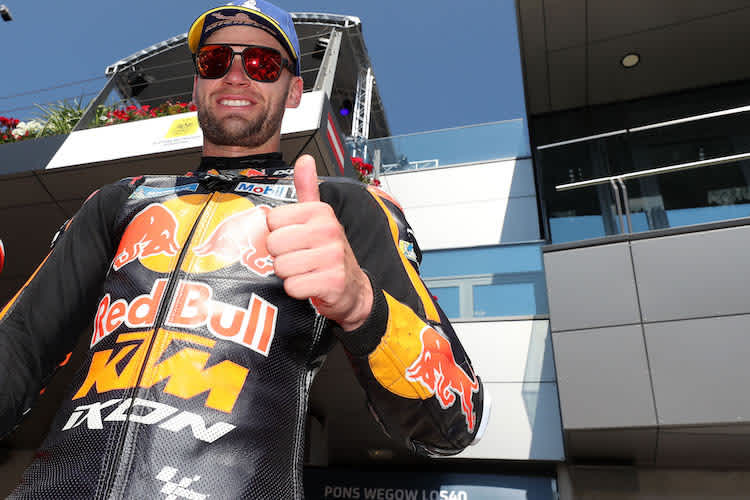 Brad Binder zelebriert Platz 2 im Sprint am Spielberg