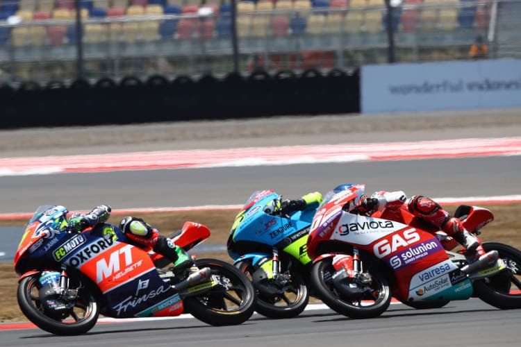 Enges Racing: Diogo Moreira vor David Muñoz und David Alonso