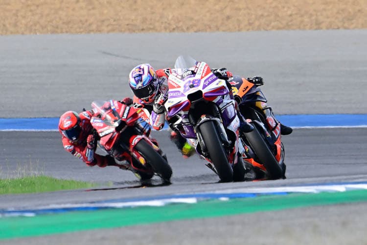 Jorge Martin führte im Thailand-GP 23 von 26 Runden an, sein Reifendruck war dann in mehr als 50 Prozent der Runden zu niedrig