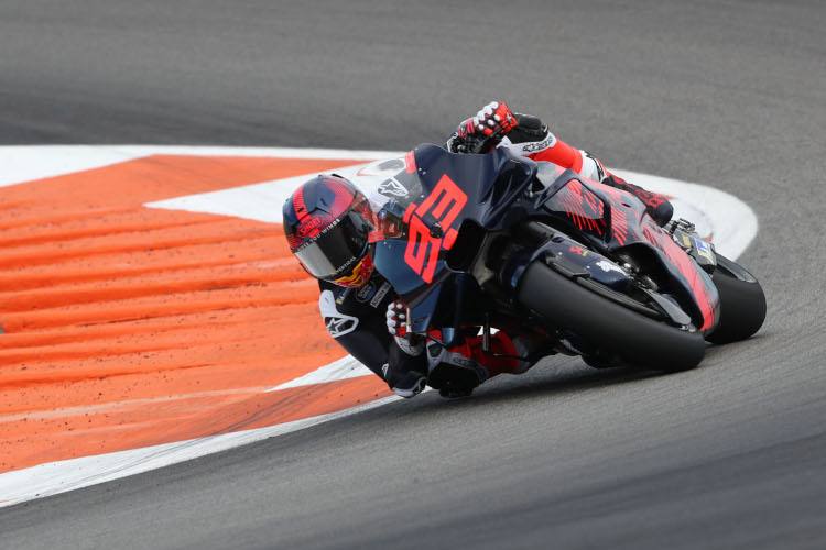 Erstmals in Action auf der Desmosedici: Marc Márquez