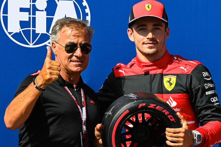 Jean Alesi und Charles Leclerc