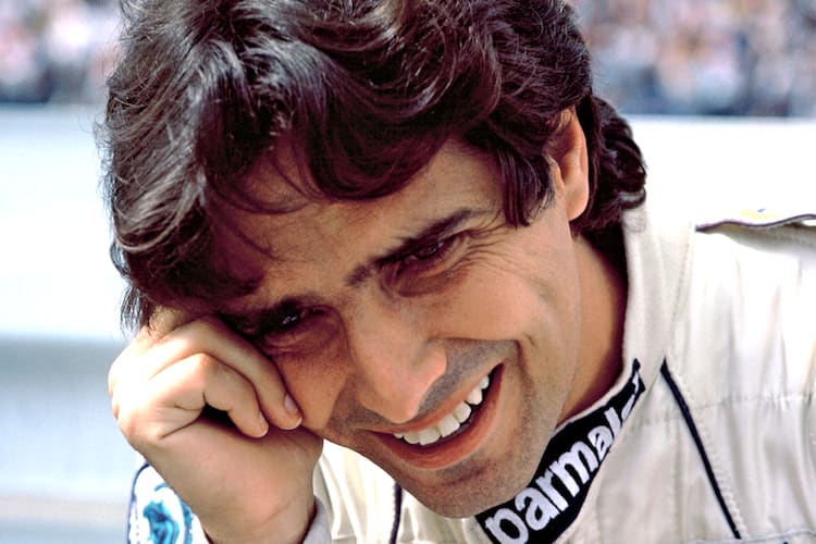 Nelson Piquet macht das sehr clever