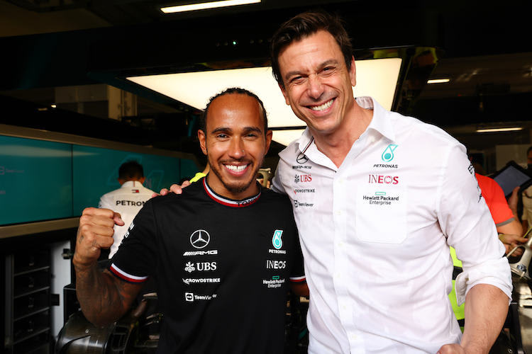 Lewis Hamilton und Toto Wolff