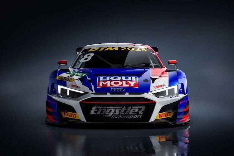 Der Audi R8 LMS GT3 evo II startet im unverkennbaren LIQUI MOLY-Design