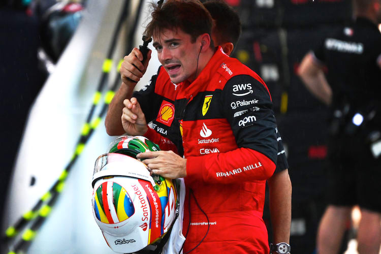 Das Gesicht von Charles Leclerc sagt alles