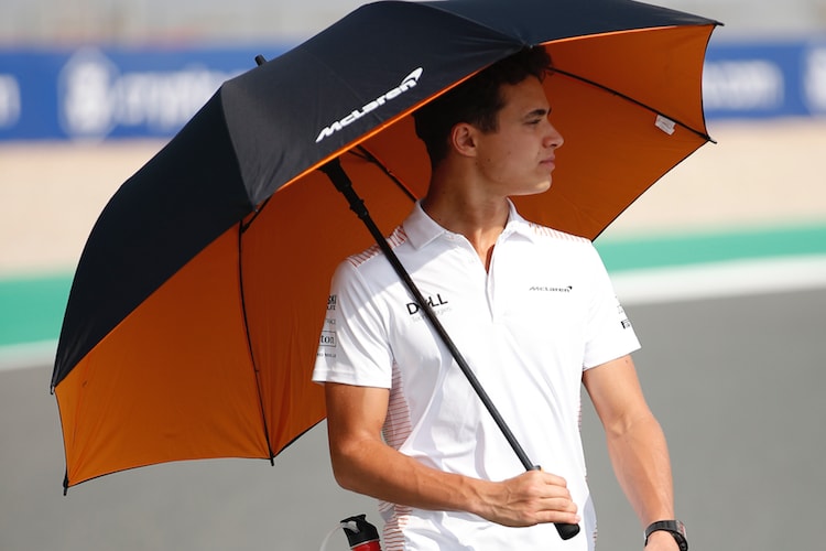 Lando Norris weiss sich zu schützen