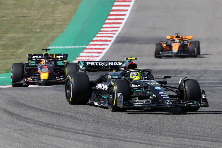 Lewis Hamilton und James Allison 2019 beim Grossen Preis der USA