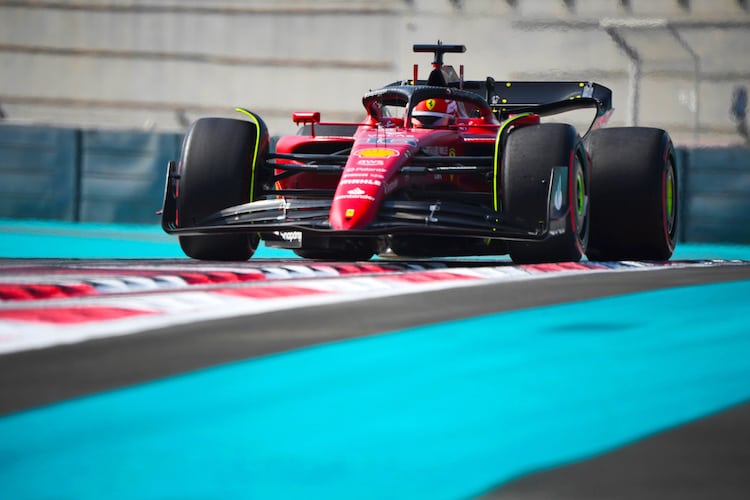 Charles Leclerc beim Nachsaison-Test in Abu Dhabi 2022