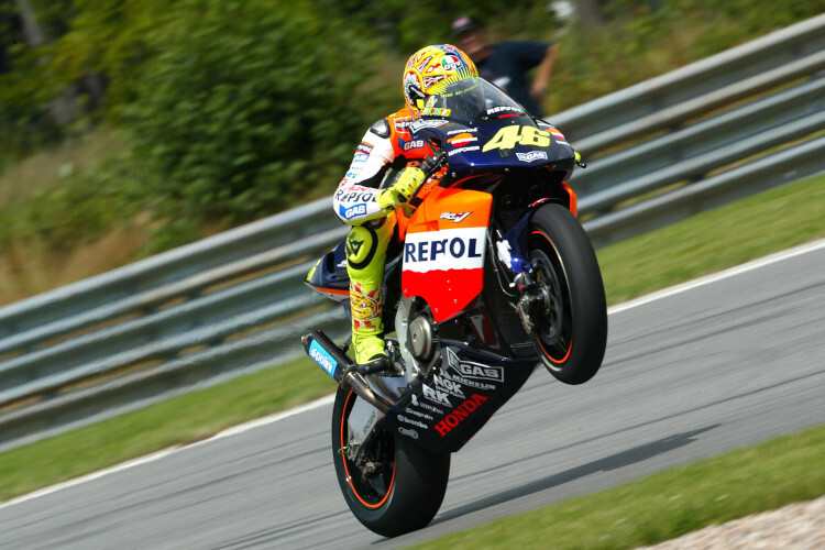 Valentino Rossi feierte 20 MotoGP-Siege auf Honda