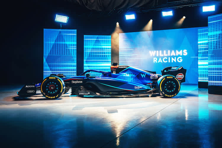 In diesen Farben wird Williams 2023 an den Start gehen