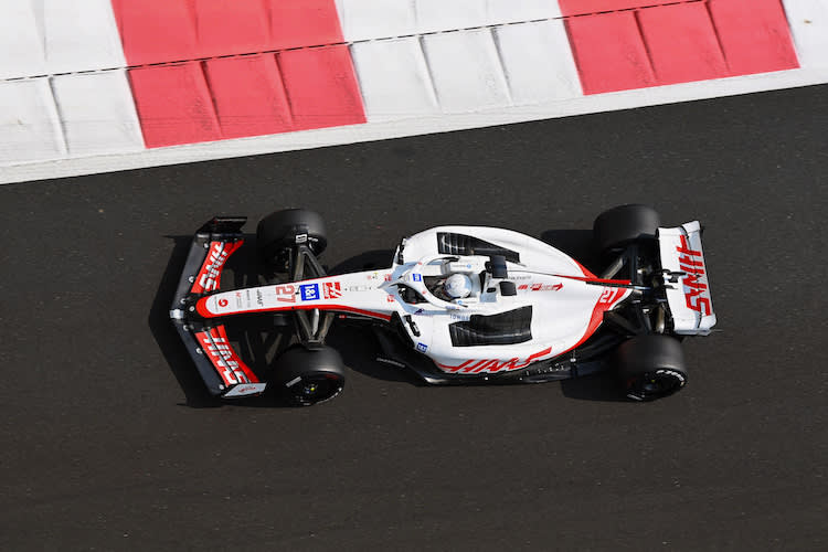 Nico Hülkenberg im Haas-Rennwagen