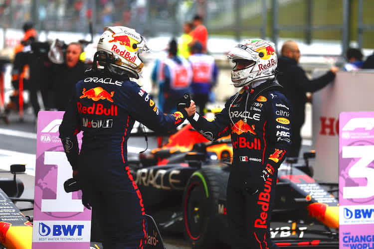 Max Verstappen und Sergio Pérez