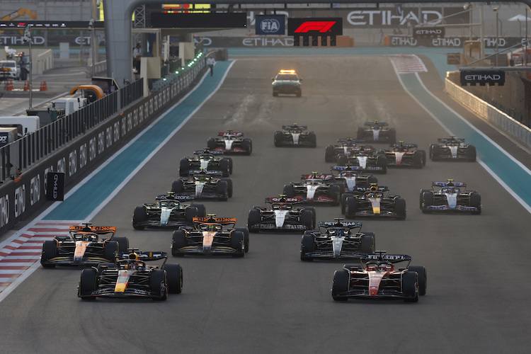 Start zum Grossen Preis von Abu Dhabi