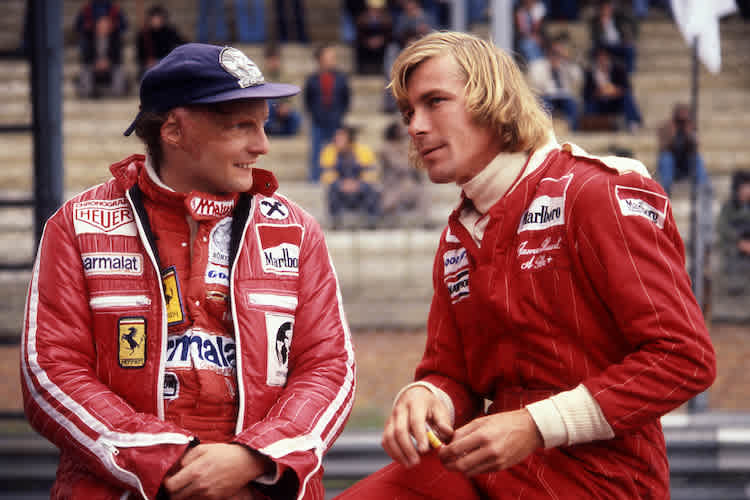 Niki Lauda und James Hunt
