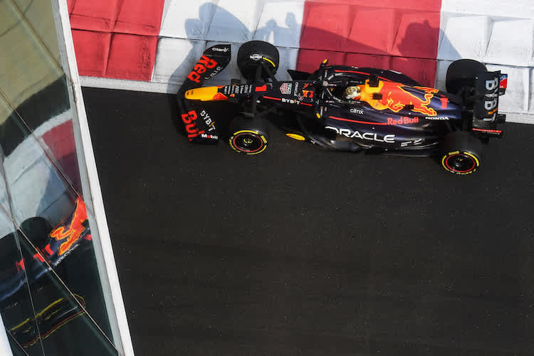 Max Verstappen an der Arbeit