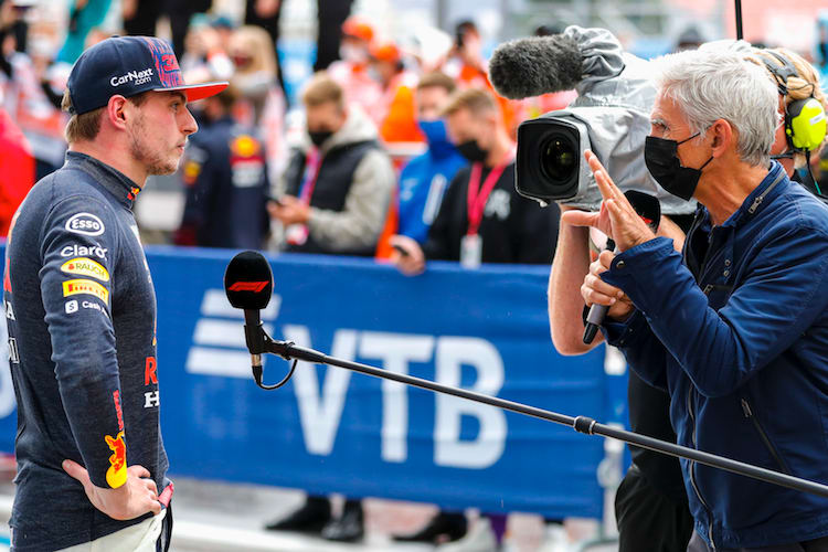 Max Verstappen und Damon Hill