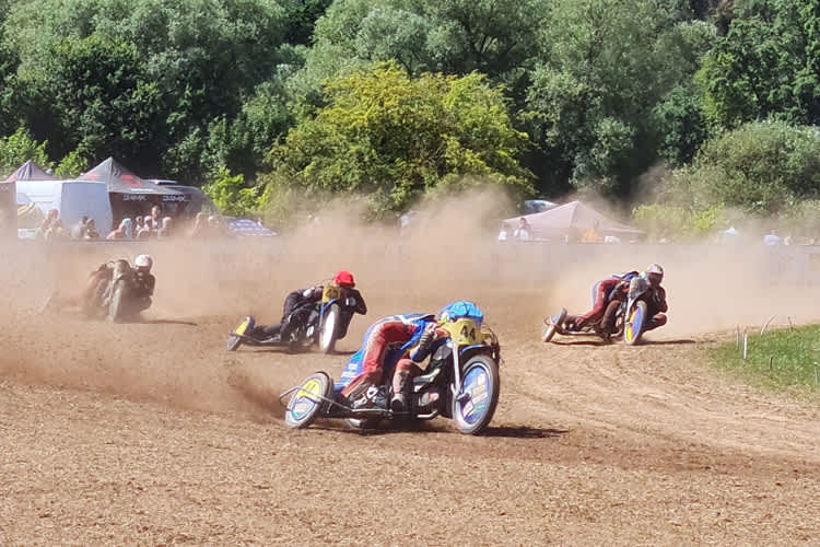 Das Tagesfinale des Gespann-Masters in Melsungen gewannen Bischoff/Siebert (44) 