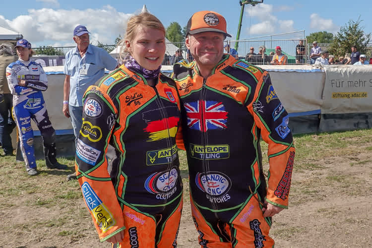 Da war noch alles gut: Kim Kempa und Dave Carvill vor dem EM-Finale in Eenrum