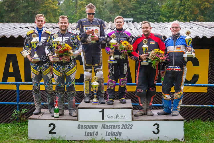 Podest in Leipzig nach dem letzten Rennen in Leipzig