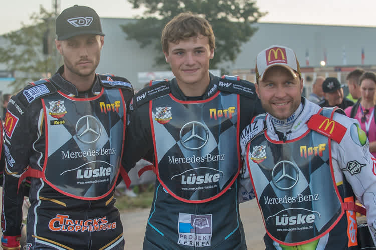 MSC Cloppenburg mit (v.r.) Martin Smolinski, Jonny Wynant und René Deddens