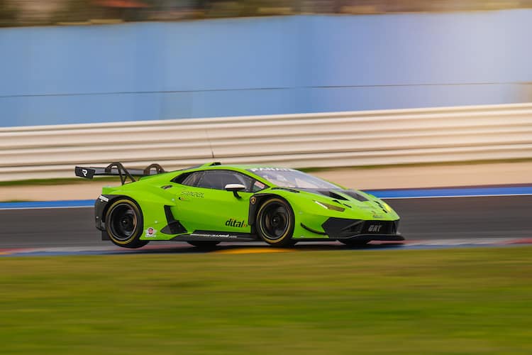 Jannik Julius-Bernhart beim Test für das Grasser Racing Team in Misano