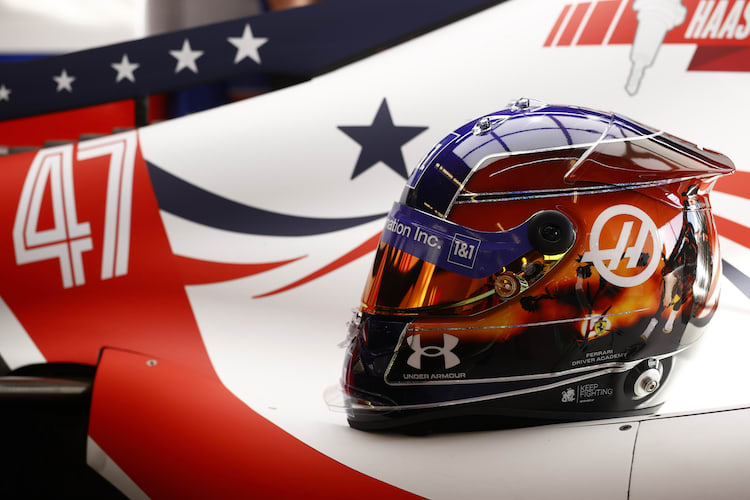 Der neue Helm von Mick Schumacher