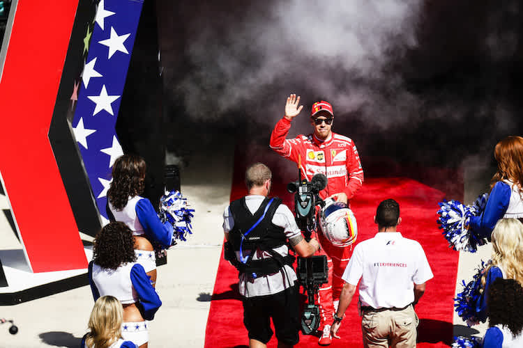 Sebastian Vettel in Austin 2017