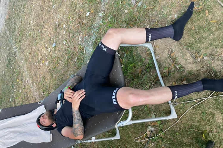 Die Strapazen waren Julian Trummer nach dem Rennen deutlich anzusehen