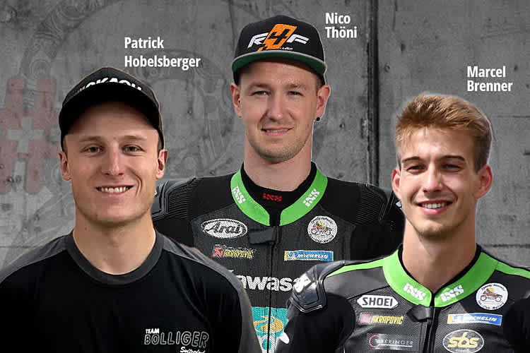 Patrick Hobelsberger, Nico Thöni und Marcel Brenner bilden 023 das Bolliger Team Switzerland