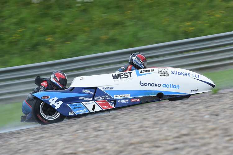 Päivärinta/de Haas (Bonovo Action) waren im Regen die Schnellsten